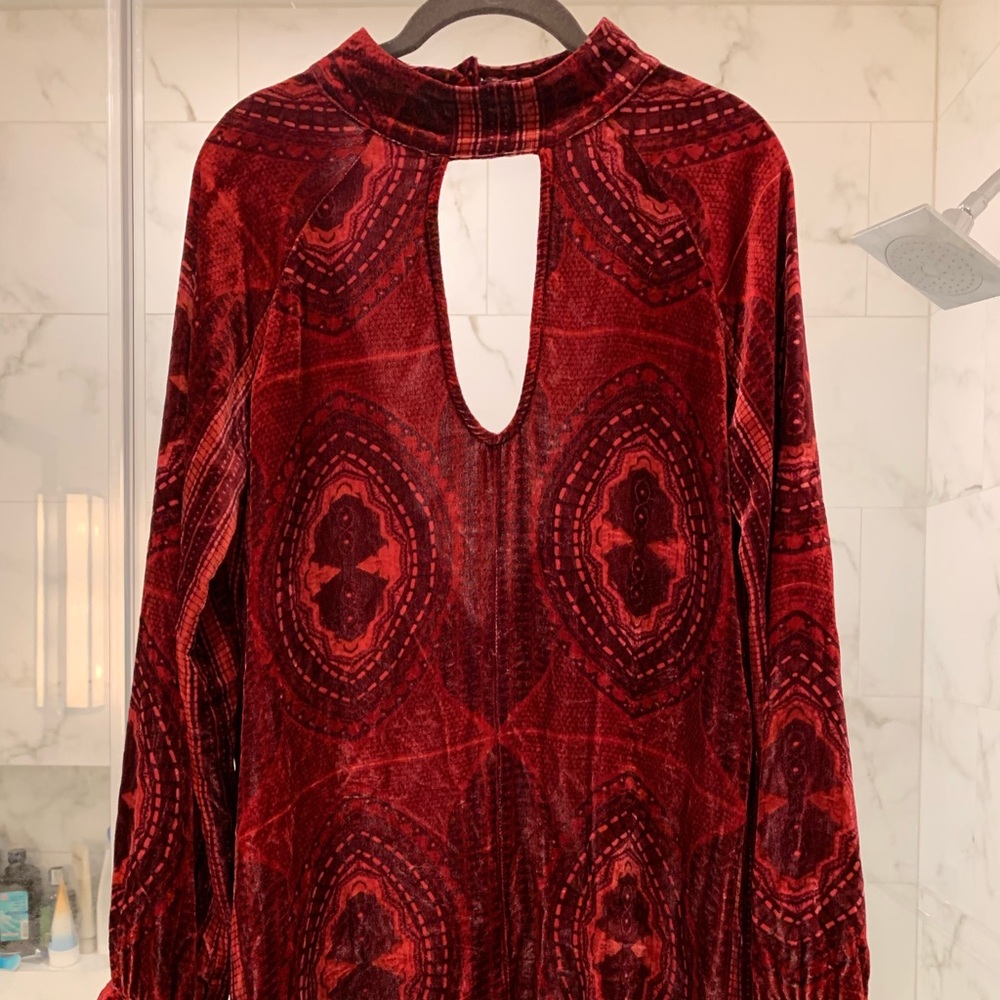 For love and lemons velvet shirt dress